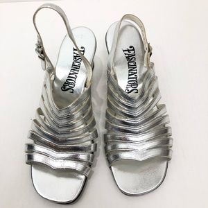 Fascinators Vintage 60's Silver Sandals